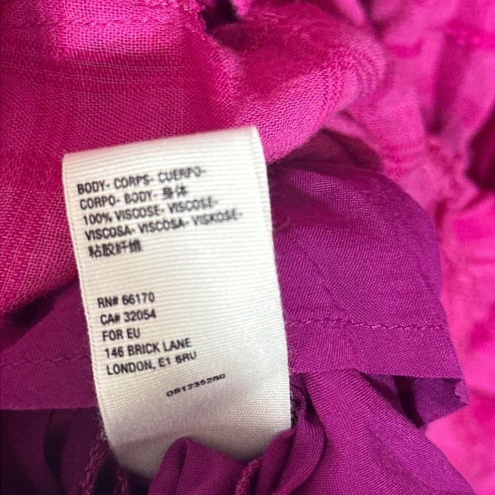 Free People Maxi Dress S Vacation Boho Resort Festival Vibrant Fuchsia Pink Edie - Picture 6 of 7